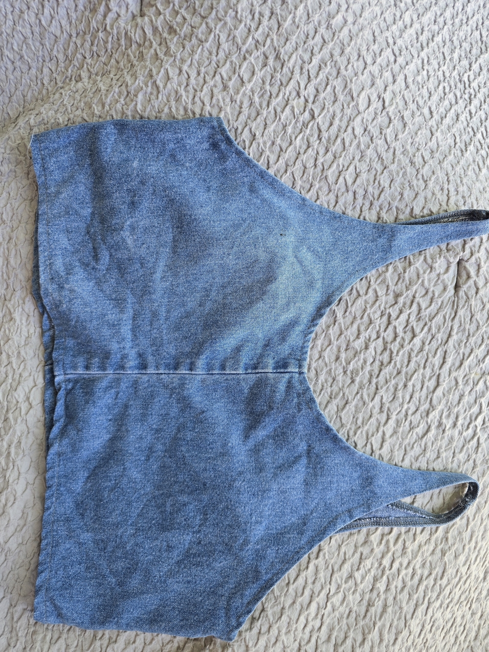 Denim crop top 